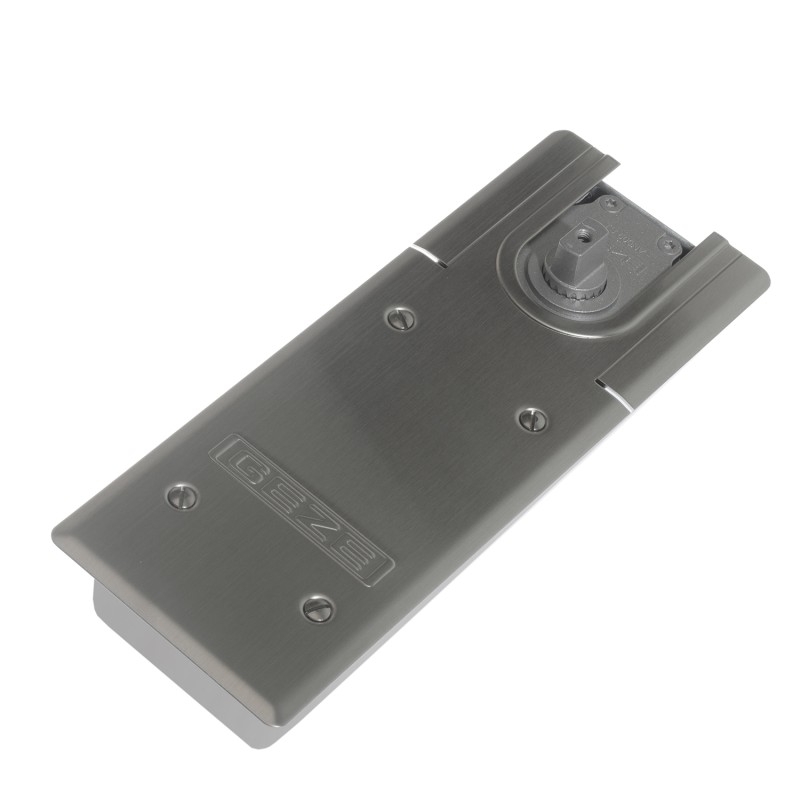 Дверной доводчик напольный GEZE TS500 NV без фиксации EN1-4, серебристый