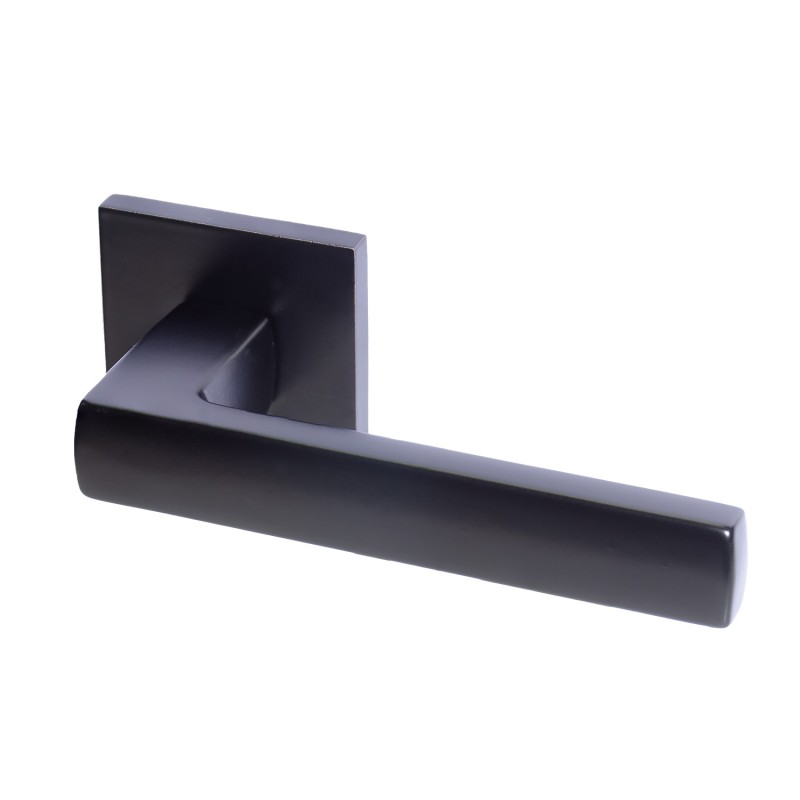 Ручка дверная DOORLOCK Stone A43S Slim Black, черная