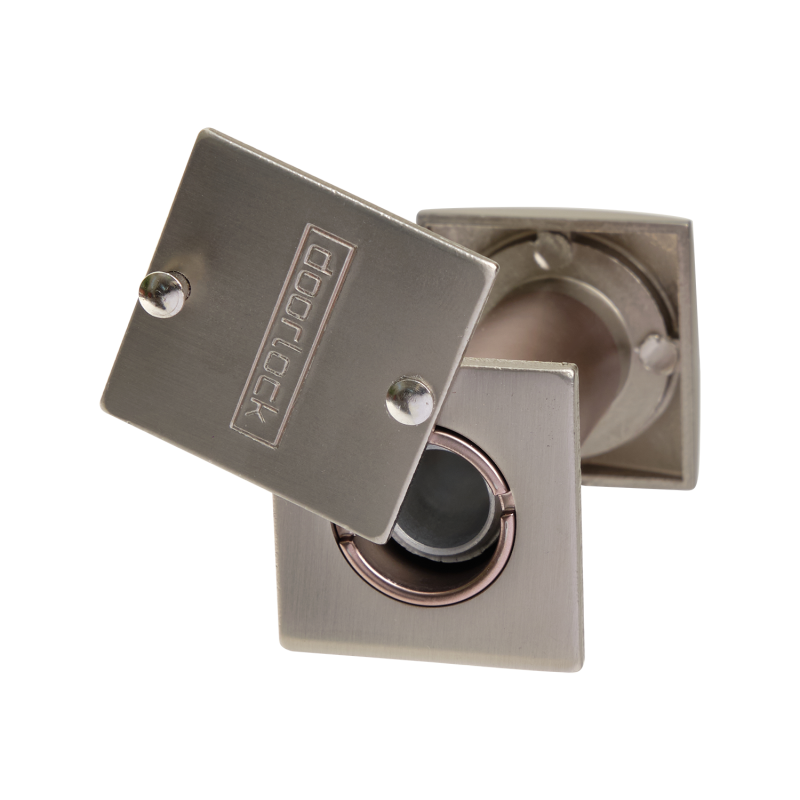 Глазок DL VA16S/50-85mm/180°,  квадратный, матовый никель