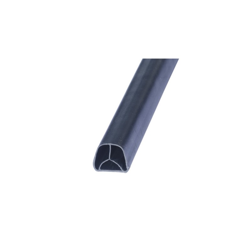 Уплотнитель ИЛЬПЕА-САР для дверей D-образный (черный) 11.7x9.3 мм самоклеящийся
