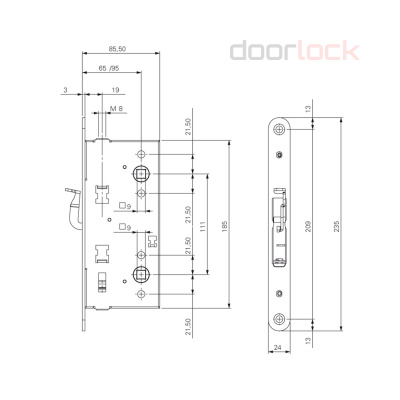 Замок DOORLOCK 1902