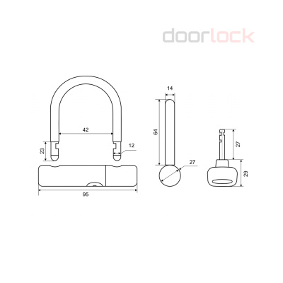Навесной замок  PALLADIUM 904WP