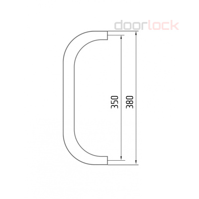 Ручка-скоба изогнутая DL PHS03