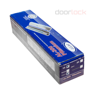 Замок электромагнитный AL-300 Premium, серый RAL9006, 12VDC/0.39 A