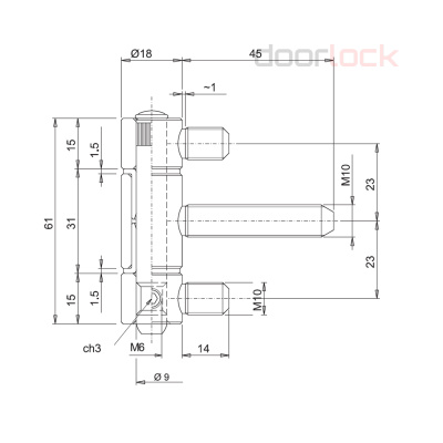 Петля OTLAV 320 (Ø18)