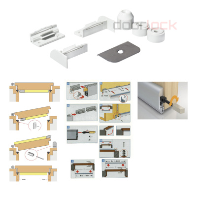 Порог автоматический накладной Athmer Isolporte Deco silver, silicone