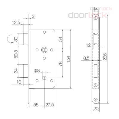 Замок DOORLOCK 403