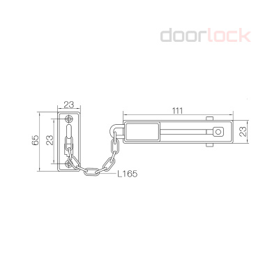 Цепочка дверная ABUS SK66 N (никелированная) C/PLCZHRUS