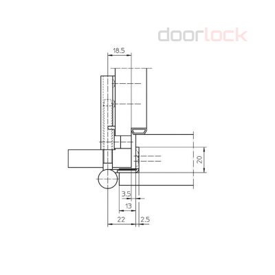 Петля SIMONSWERK VARIANT V 0037 WF золотистая