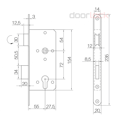 Замок DOORLOCK 402