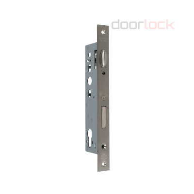 Замок дверной с роликом DL302 35/22/8, цилиндровый, нержавеющая сталь