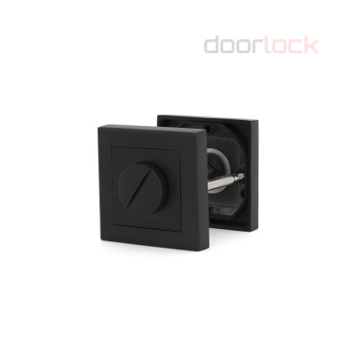 Накладка ФАБРИКА ЗАМКОВ T BB BK, черная, под фиксатор, WC