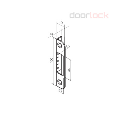 Запорная планка DOORLOCK SPL 0068 ST/ZN